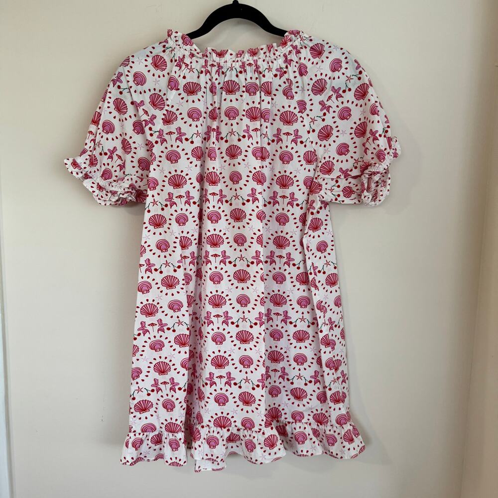 Pink Shell-Print Off-Shoulder Mini Dress - Picture 5 of 5